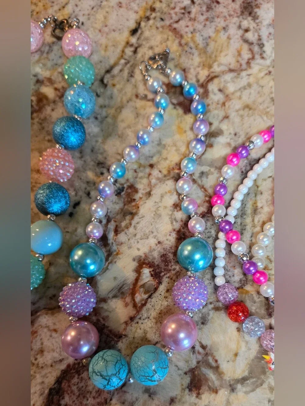 Girls Beaded Dress Up Jewelry Lot